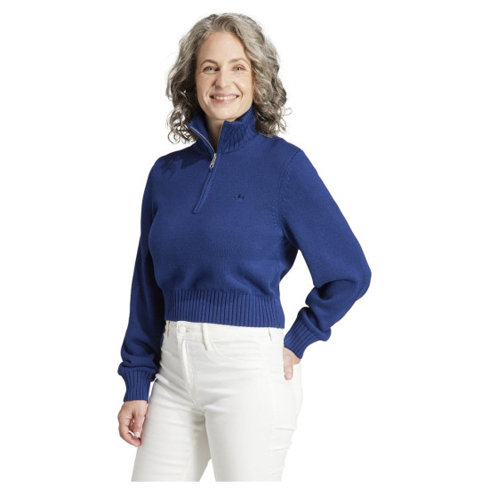 Adidas Γυναικεία πλεκτή μπλούζα Knit Half-Zip